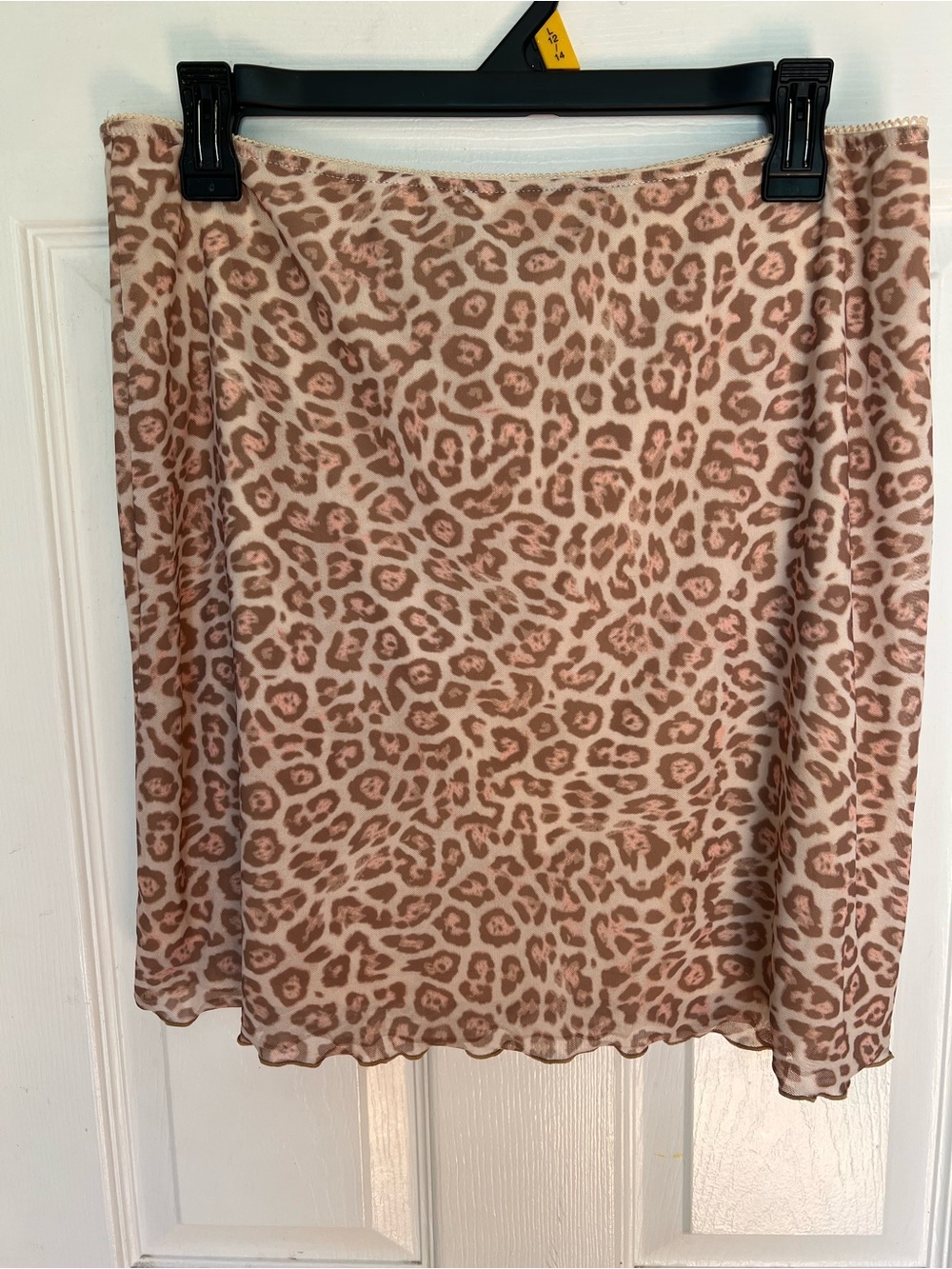 Leopard-Print Mini Skirt
